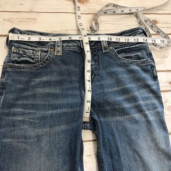 Silver Jeans Avery Slim Boot Jeans Light Wash W 28 L 31 - Picture 4 of 8